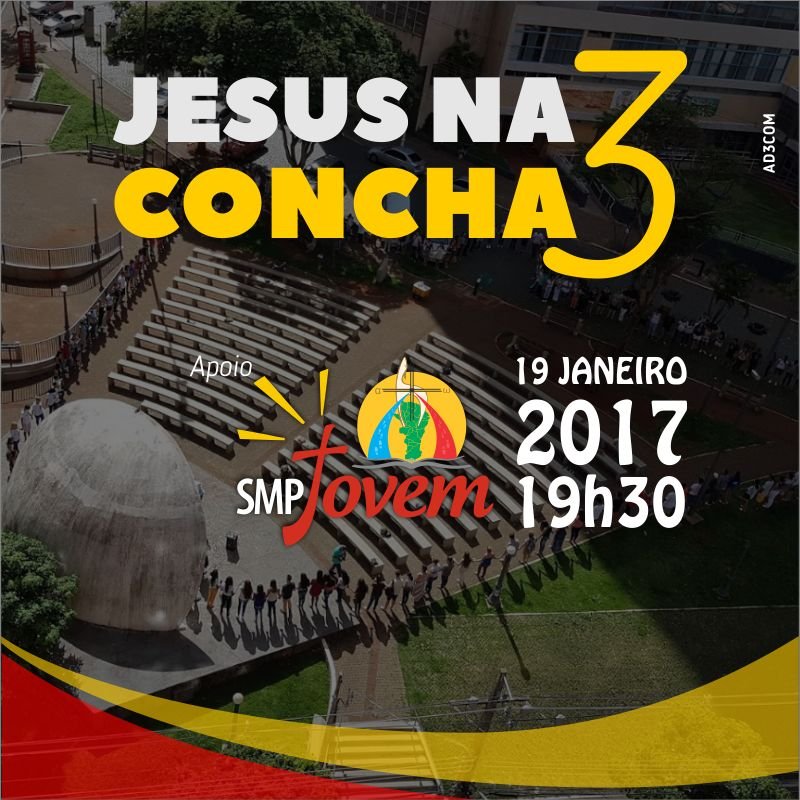 SMP Jovem convida toda juventude para o 3º Jesus na Concha