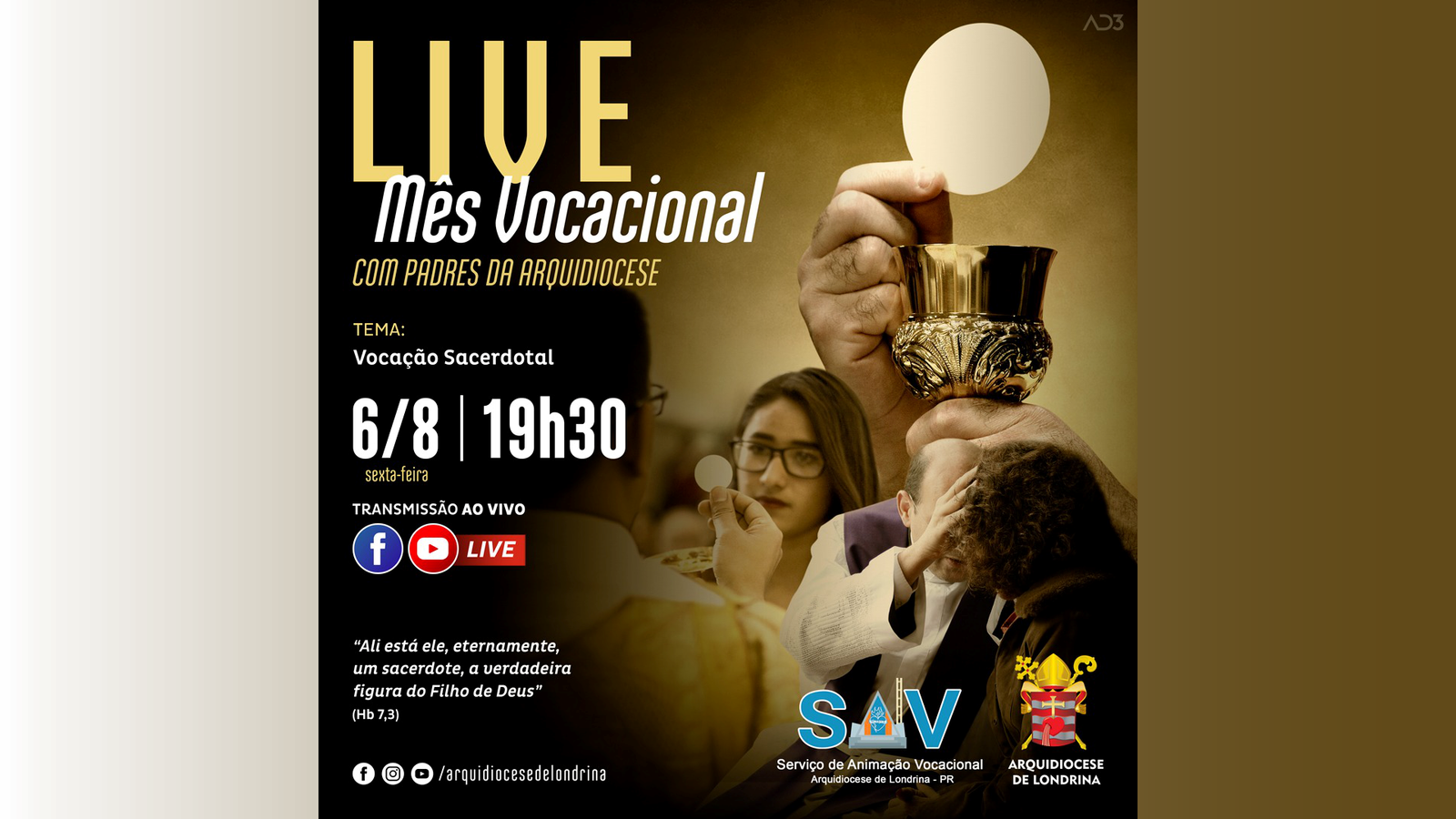 LIVE COM OS PADRES • Vocação Sacerdotal
