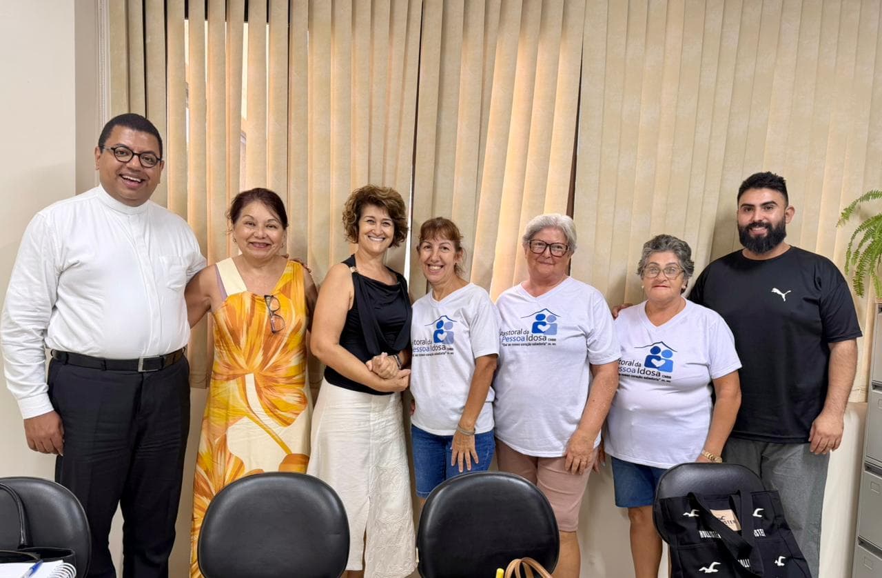 AÇÃO EVANGELIZADORA SE REÚNE COM COORDENAÇÃO ARQUIDIOCESANA DA PASTORAL DA PESSOA IDOSA