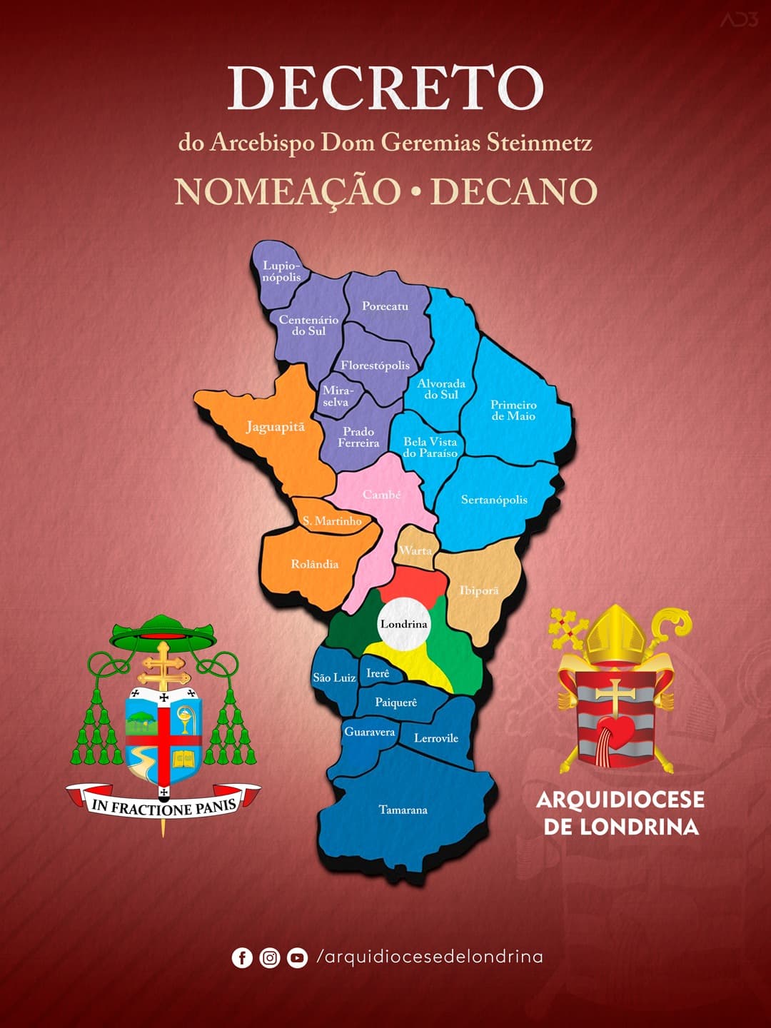 NOMEAÇÃO DE DECANOS DA ARQUIDIOCESE DE LONDRINA