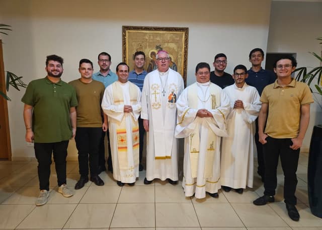 DOM GEREMIAS VISITA SEMINÁRIO FILOSÓFICO DOM ALBANO CAVALLIN