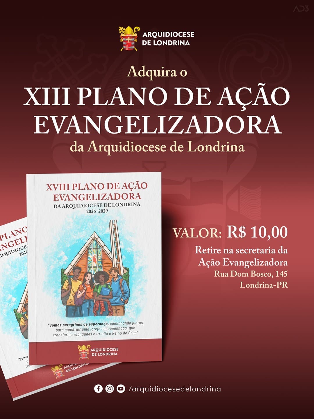 ADQUIRA O XVIII PLANO DE AÇÃO EVANGELIZADORA DA ARQUIDIOCESE DE LONDRINA (2026–2029)