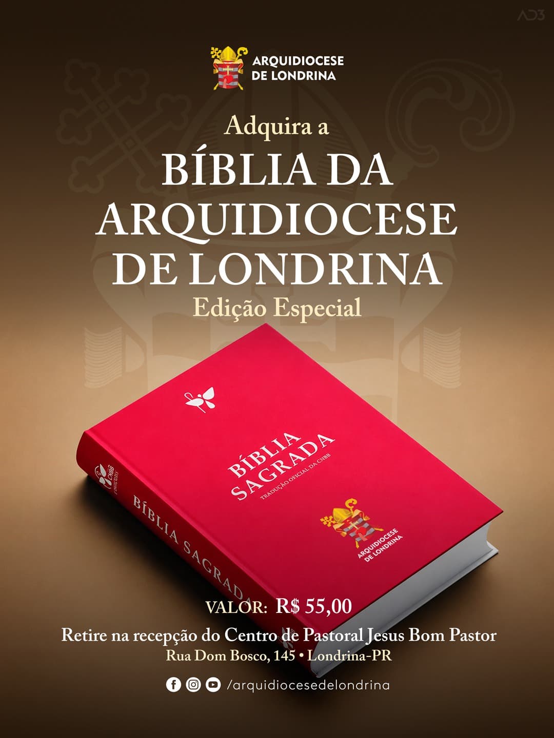 BÍBLIA COMEMORATIVA DA ARQUIDIOCESE DE LONDRINA