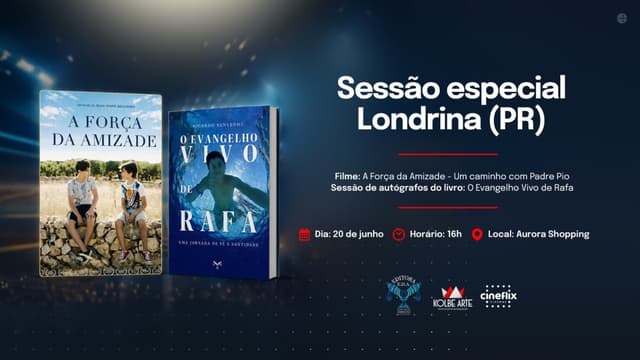PAI TRANSFORMA HISTÓRIA DO FILHO EM LIVRO E PROMOVE ENCONTRO INÉDITO ENTRE LITERATURA E CINEMA EM LONDRINA
