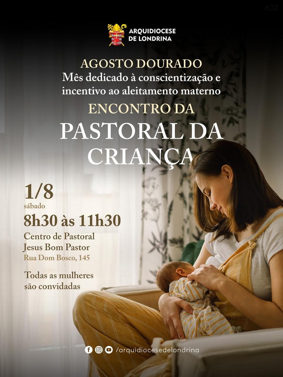 ENCONTRO DA PASTORAL DA CRIANÇA: AGOSTO DOURADO