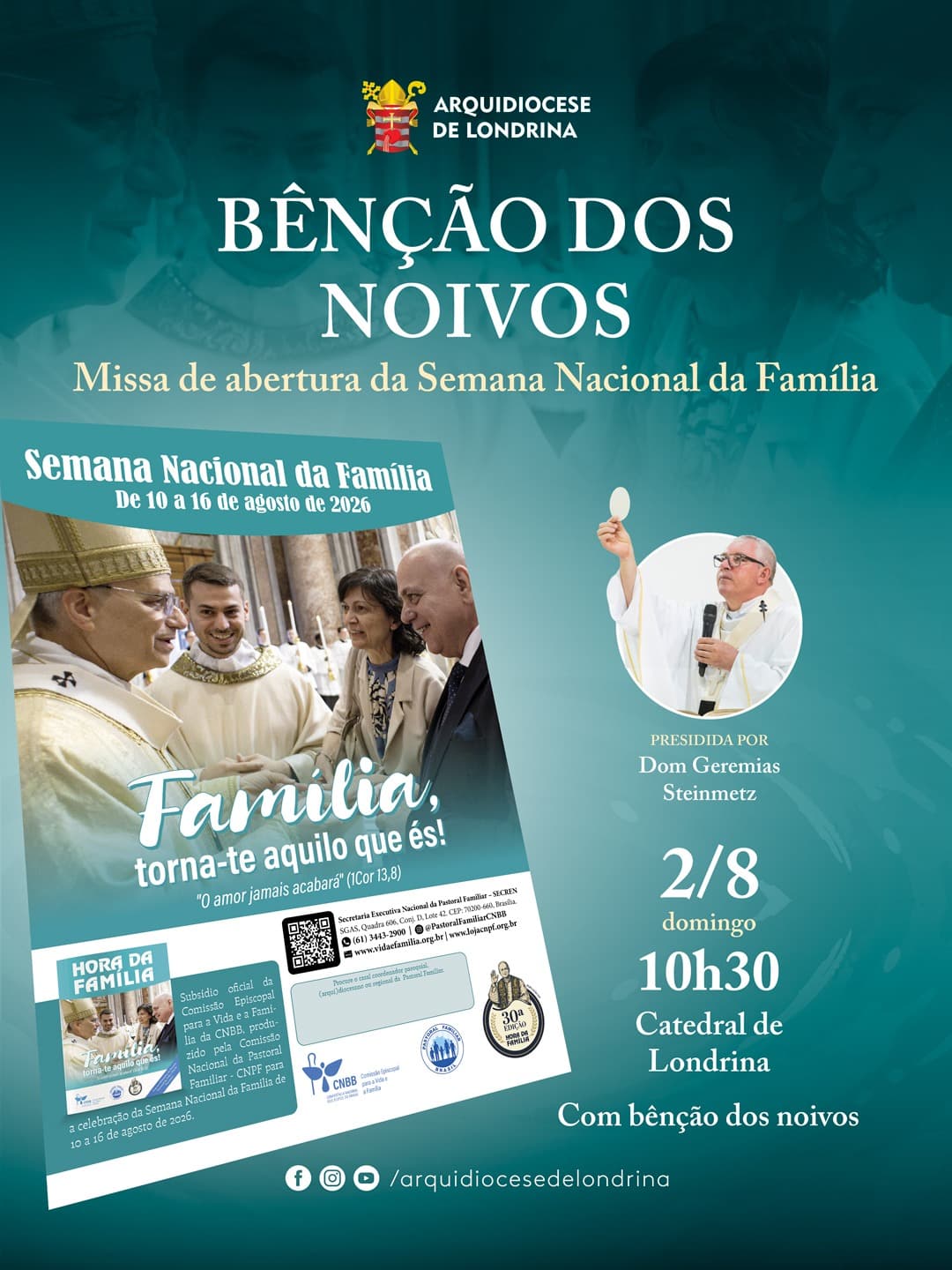 MISSA DE ABERTURA DA SEMANA NACIONAL DA FAMÍLIA