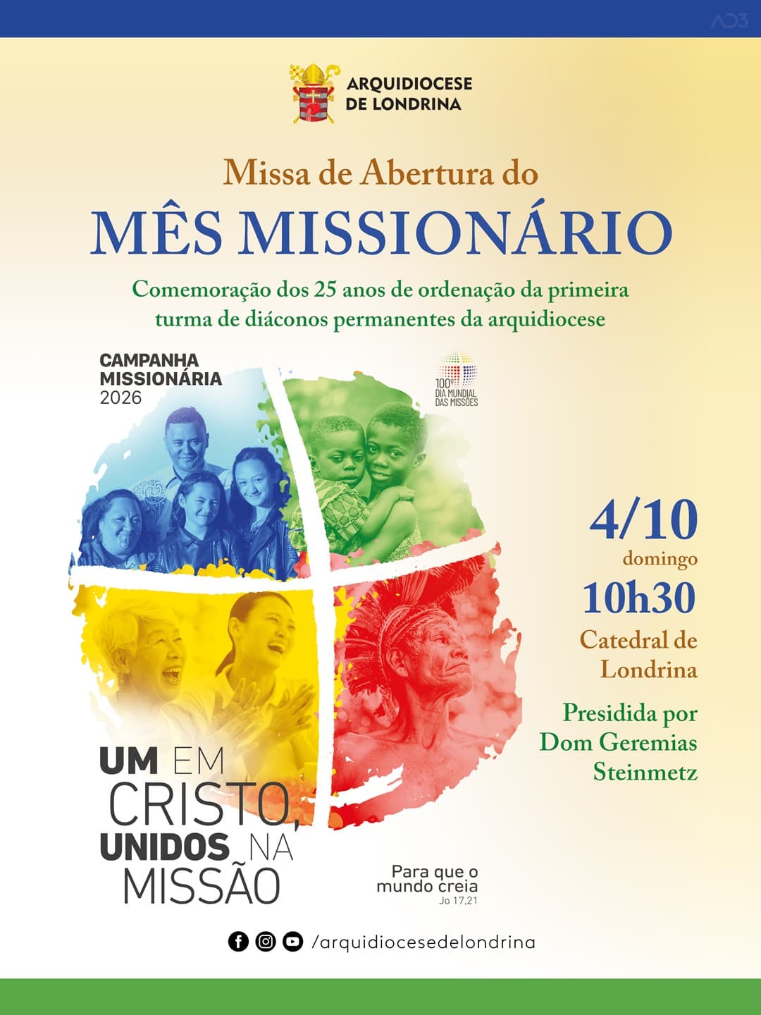 MISSA DE ABERTURA DO MÊS MISSIONÁRIO 2026