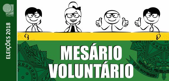 Campanha do TRE convida mesários voluntários para as eleições de 2018