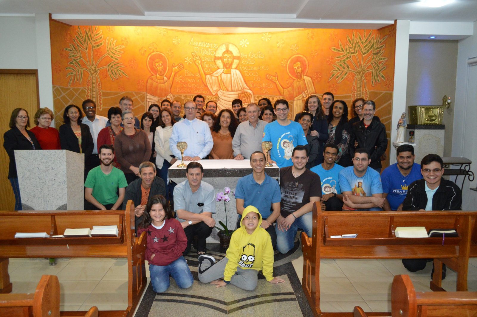 Paróquia N. S. da Luz visita Seminário em Maringá
