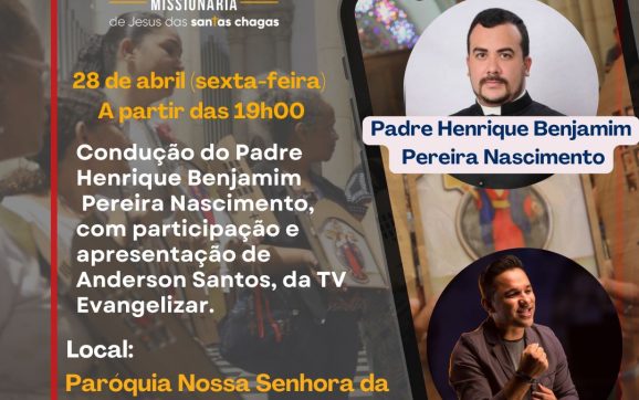 Paróquia Nossa Senhora da Paz recebe Caravana Missionária de Jesus das Santas Chagas