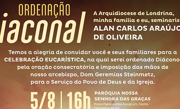 ORDENAÇÃO DIACONAL • Alan Carlos Araújo de Oliveira