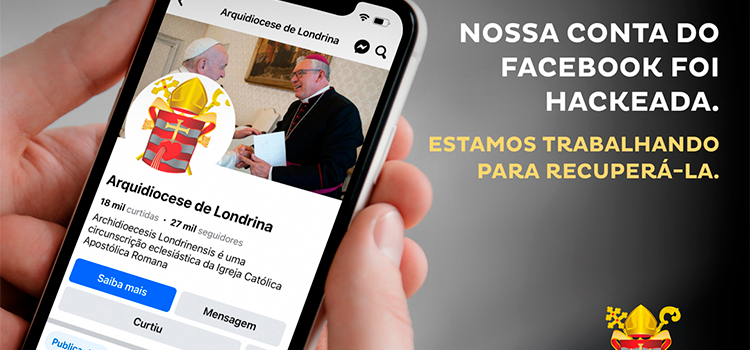 Ainda não recuperamos a página do Facebook da Arquidiocese de Londrina