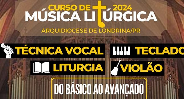 Inscrições abertas para o curso de Música da arquidiocese