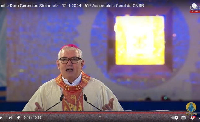 Homilia de Dom Geremias Steinmetz na Santa Missa do dia 12/4 da 61ª Assembleia Geral da CNBB