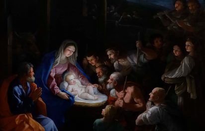 Capa Mensagem Natal - pintura de Guido Reni