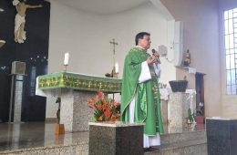 Posse do padre Rodrigo Riveira na Paróquia Santa Izabel, de Lerroville